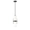 Z-Lite Cayden Pendant, 1-Light, 6.5 In.W x 16.75 In.H, Matte Black/Clear + Etched Opal 1946P-MB - alternate 1
